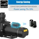 2HP Inground Swimming Pool Pump 110-240V 6500GPH 85FT Head Lift 2" NPT Connectors
