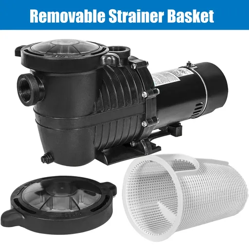 1.5HP 2 Speed Inground Swimming Pool Pump 110-120V 5160GPH 59FT Head Lift 1.5" NPT Connectors