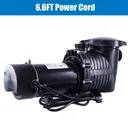 1 HP 2 Speed Swimming Pool Pump 110-120V 4800/2100GPH 52FT Head Lift 1.5" NPT Connectors