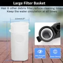 2HP In/Above Ground Swimming Pool Pump Motor Strainer Hayward Replacement 110V US