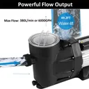 1 In/Above Ground Swimming Pool Pump Motor Strainer Hayward Replacement 110V US