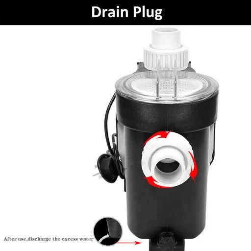 1 In/Above Ground Swimming Pool Pump Motor Strainer Hayward Replacement 110V US