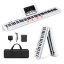 88 Key Piano Keyboard Beginner Electric Digital Piano With Semi Weighted Keys Power Supply Pedal and Bag