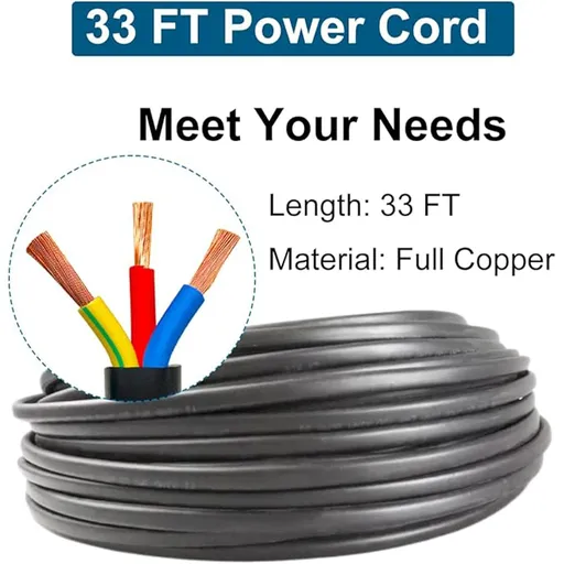 1/2 HP 4 inch Deep Well Submersible Pump 110V 9GPM 328FT Lift 33FT Cord 1 inch NPT Discharge