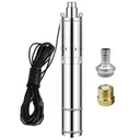 1 HP 4 inch Deep Well Submersible Pump 220V 12GPM 328FT Lift 33FT Cord 1 inch NPT Discharge
