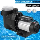 2HP In/Above Ground Swimming Pool Pump Motor Strainer Hayward Replacement 110V US