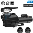 2.5 HP 2 Speed 2" NPT Inground Swimming Spa Pool Pump 9000/4140 GPH 220-240V