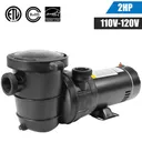 2HP Swimming Pool Pump 110-120V 5400GPH 49FT Head Lift 1.5" NPT