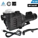2HP Inground Swimming Pool Pump 110-240V 6500GPH 85FT Head Lift 2" NPT