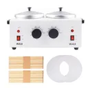 Professional Double Pot Wax Warmer Heater Electric Dual Pro Salon Hot Paraffin SPA Tool