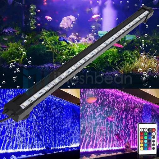 30LEDs Submersible Light Remote Control RC Underwater Aquarium Strip Lamp Fish Tank