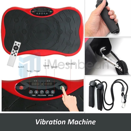 Power Massager Vibration Platform Plate Workout Machine Slim Exercise Fitness