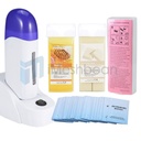 Depilatory Roll on Wax Heater Roller Warmer Cartridge Strips Hair Removal Kit