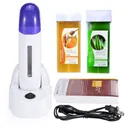 iMeshbean Depilatory Roll on Wax Heater Roller Warmer Cartridge Strips Hair Removal Kit