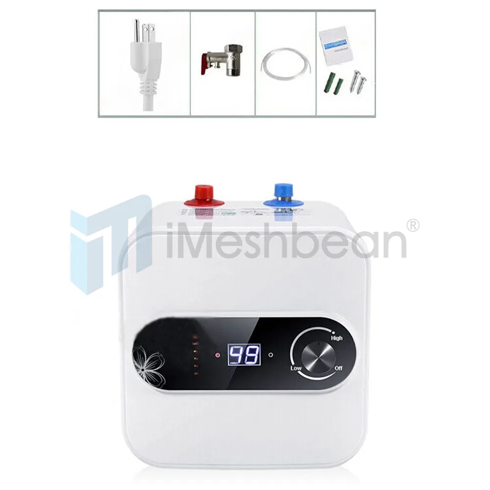 8L Electric Mini Tank Digital Display Hot Water Heater Kitchen Bathroom 95-167°F