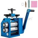 Manual Combination Rolling Mill Machine 4.4" 112MM Square Half Round Press Jewel