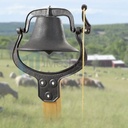 24X22" Large Church School Antique Vintage Style Large Cast Iron Dinner Bell
