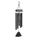 Large 30" Metal Tube Deep Tone Resonant Bass Sound CHURCH Bell Windchime, Black