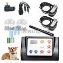 2 Pet Dog Wireless Electric Fence Containment System Training Shock Collars
