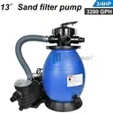3280GPH 13" Sand Filter Above Ground 3/4HP Swimming Pool Pump intex compatible