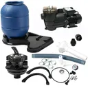 2400GPH 12" Sand Filter Above Ground Swimming Pool Pump Intex Compatible