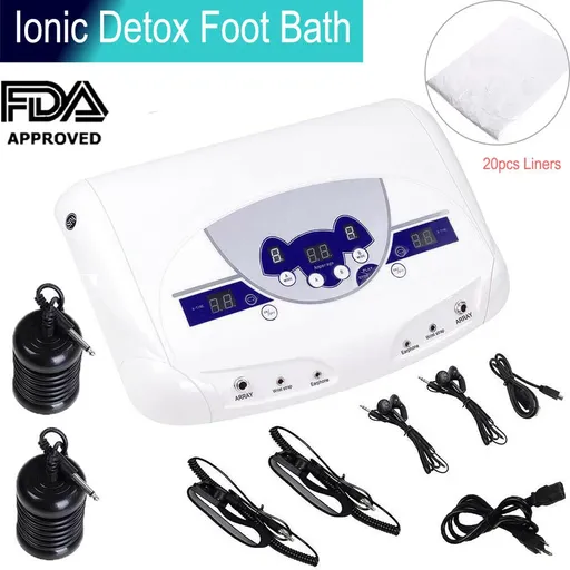 Dual-user Ionic Detox Machine Foot Bath Spa Tool LCD w/ MP3 Music Cleanse Salon