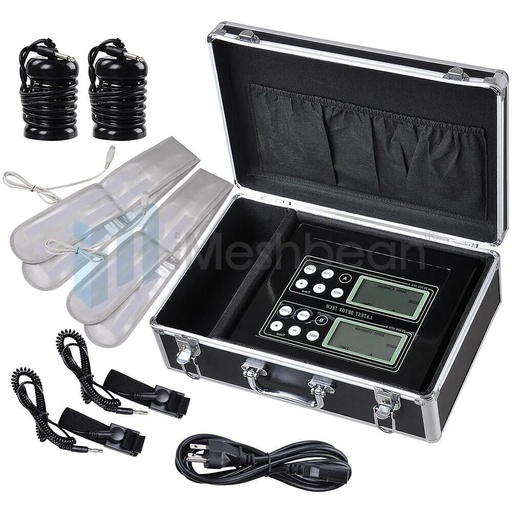 60W 2-Array Dual-User Unit 5-Mode Foot Bath Machine Kit with Dual LCD Screen