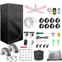 3 x3 Grow Tent Kit With LED Lights Complete Grow Kit With Full Spectrum Grow Light Inline Duct Fan Timer 32" x 32" x 63"
