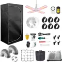 2 x 2 Grow Tent Kit With LED Lights Complete Grow Kit With Full Spectrum Grow Light 24"x 24"x 48"