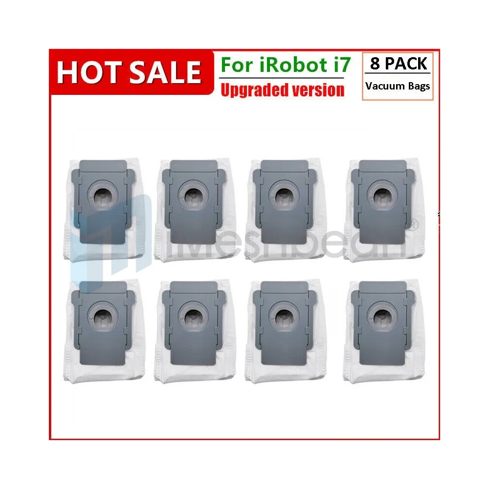8 Pack Vacuum Bags For iRobot Replacement Parts - Roomba e and i Series