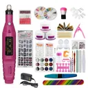 Full Acrylic Powder Nail Drill & Art Tool Set Nail Art Tips Brush Manicure Kit