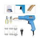 Hot Stapler Plastic Welding Car Bumper Repair Welder Gun Kit W/200 Staples Blue