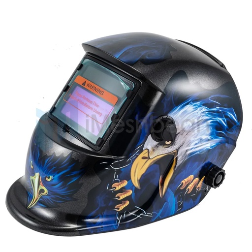 Eagle Solar Powered Welding Helmet with 4/9-13 Shade Range