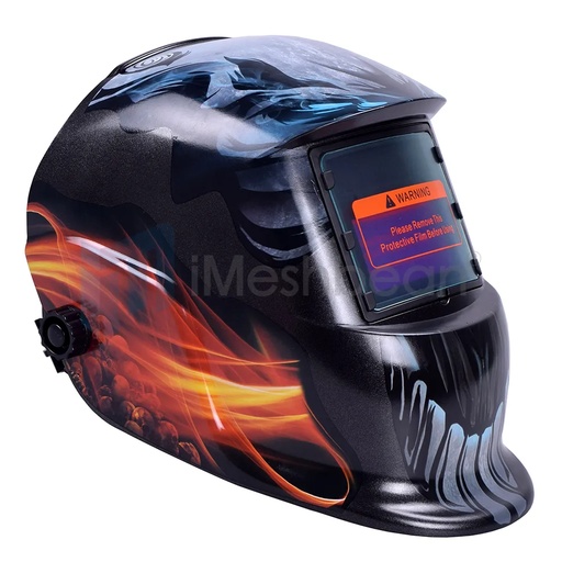 Glowing Eye Designed Solar Powered Auto Darkening Welding Helmet Adjustable 4/9-13 Range