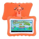 16G 7" Android 8 Tablet PC For Kids Quad-Core Dual Cameras WiFi Bundle Case, Orange