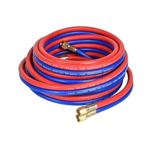 25 Ft Oxygen Acetylene Hose 1/4 Inch Twin Welding Hose Cutting Torch Hoses New