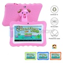 7" Android 9 Tablet PC For Kids 64G Quad-Core Dual Cameras WiFi Bundle Case, Pink