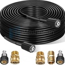 100FT 5800PSI Replacement High Pressure Power Washer Hose-M22(14mm) to 3/8"