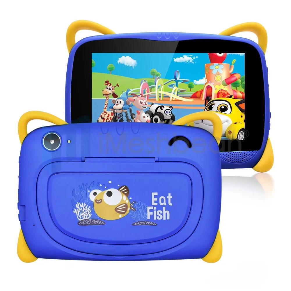 7" Kids Tablet PC Android 10 64GB Octa- Core Dual Camera WiFi Bundle Case, Blue
