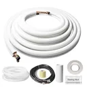 Ductless mini Split Line Set 1/4"x1/2"x25ft Copper Line Kit W/28FT Control Wire