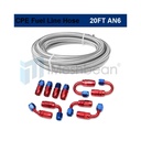 AN6 -6AN AN-6 3/8 Fitting Stainless Steel Braided Oil Fuel Hose Line 20FT Kit