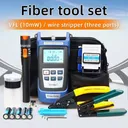 Fiber Optic FTTH Tool Kit FC-6S Cutter Cleaver Optical Power Meter Visual Device