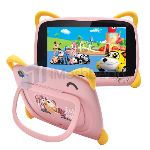 7" Kids Tablet PC Android 10 64GB Octa- Core Dual Camera WiFi Bundle Case, Pink