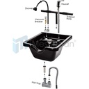 Shampoo Hair Sink Wall Mount Shampoo Bowl for Salon Spa Hair Stylists