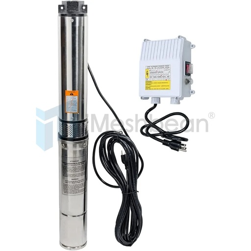 1/2 HP Stainess Stell Deep Well Submersible Pump 4" Head with External Control Box