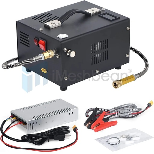 PCP Air Compressor 12V/110V/220V Manual-Stop High Pressure PUMP 30Mpa/4500Psi