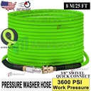 25FT 3600PSI Replacement High Pressure Power Washer Hose-3/8" Swivel QC Flexible