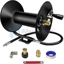 3/8" x 100ft High Pressure Washer Hose Reel 4000psi Heavy Duty Steel Wall Mount Hose Reel