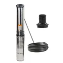 2 HP 4 inch Deep Well Submersible Pump 230V 37GPM 427ft Head Stainless Steel