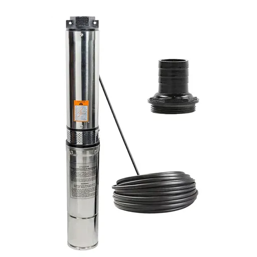 2 HP 4 inch Deep Well Submersible Pump 230V 37GPM 427ft Head Stainless Steel